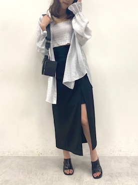 「OLIVE des OLIVE（オリーブデオリーブ）のアイテム（アクセサリー）」を使った、akaneさん（レディース・167cm）の夏コーディネート