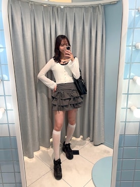 「ミニスカート」｜akaneさん（レディース・167cm・20代）の秋コーディネート