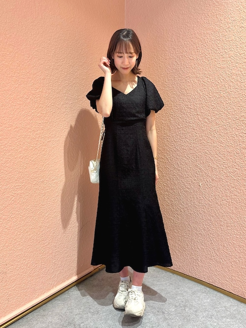 セール】ピンタックバックリボンワンピース(505371002