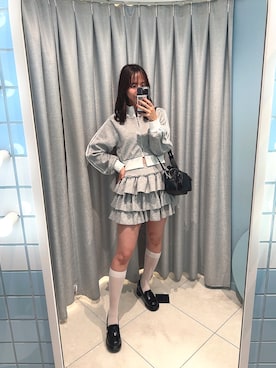 「アイテム（ジャージ）」を使った、akaneさん（レディース・167cm）の夏コーディネート