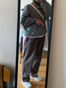 「EDWIN（エドウィン）のアイテム（スラックス）」を使った、おおおさん（メンズ・168cm）の春コーディネート