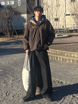 亮.さん（メンズ・180cm）の冬コーディネート