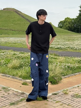 「CIYOT（シヨウト）のアイテム」を使った、亮.さん（メンズ・180cm）の春コーディネート