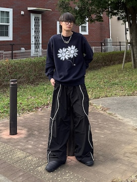 「アイテム（サンダル）」を使った、亮.さん（メンズ・180cm）の秋コーディネート