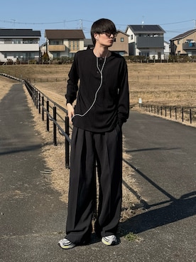 「CIYOT（シヨウト）のアイテム」を使った、亮.さん（メンズ・180cm）の春コーディネート