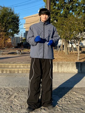 「Snap club（スナップクラブ）のアイテム（ジャケット/アウター）」を使った、亮.さん（メンズ・180cm）の冬コーディネート