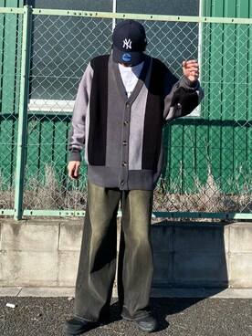 「Snap club（スナップクラブ）のアイテム（ジャケット/アウター）」を使った、亮.さん（メンズ・180cm）の冬コーディネート