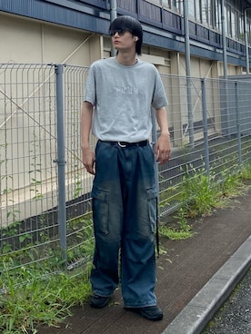 「FCMM（エフシーエムエム）のアイテム（トップス）」を使った、亮.さん（メンズ・180cm）の夏コーディネート