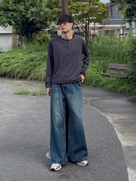 「CIYOT（シヨウト）のアイテム」を使った、亮.さん（メンズ・180cm）の秋コーディネート