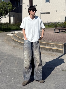 「CIYOT（シヨウト）のアイテム」を使った、亮.さん（メンズ・180cm）の春コーディネート