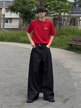 「FFEIN（フェイン）のアイテム」を使った、亮.さん（メンズ・180cm）の夏コーディネート