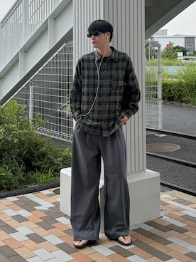 「CIYOT（シヨウト）のアイテム」を使った、亮.さん（メンズ・180cm）の秋コーディネート