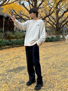 「韓国コーデ」｜亮.さん（メンズ・180cm）の秋コーディネート