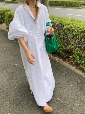 「INTER FACTORY（インターファクトリー）のアイテム（ワンピース/ドレス）」を使った、ぺこさん（レディース・156cm）の秋コーディネート