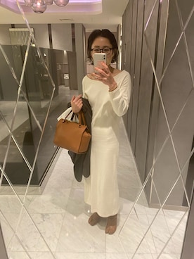 「アイテム（ワンピース/ドレス）」を使った、ぺこさん（レディース・156cm・40代）の春コーディネート