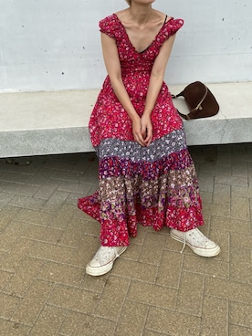 「アイテム（ワンピース/ドレス）」を使った、ぺこさん（レディース・156cm・40代）の夏コーディネート