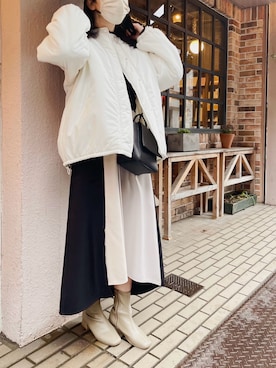 「AS KNOW AS plus（アズノゥアズプラス）のアイテム（ジャケット/アウター）」を使った、ひらのさん（レディース・158cm）の春コーディネート