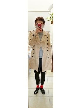 「MANGO（マンゴ）のアイテム（ジャケット/アウター）」を使った、daioukachanさん（レディース・173cm）の春コーディネート