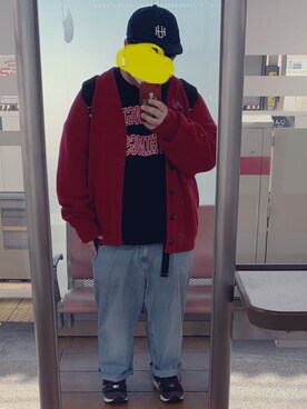 赤ニット のメンズ人気ファッションコーディネート 身長 161cm 170cm Wear