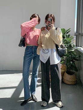 「merongshop」｜merongshopjpさん（レディース・163cm）の秋コーディネート