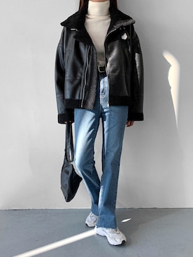「merongshop（メロンショップ）のアイテム」を使った、merongshopjpさん（レディース・163cm）の秋コーディネート