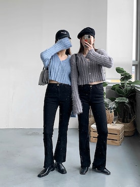 「merongshop（メロンショップ）のアイテム」を使った、merongshopjpさん（レディース・163cm）の秋コーディネート