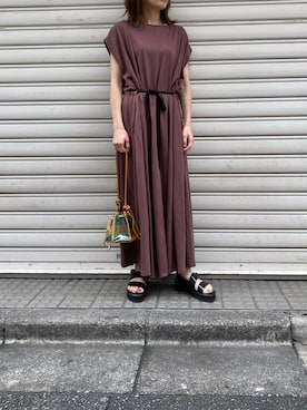 「B'2nd（ビーセカンド）のアイテム（ワンピース/ドレス）」を使った、naoco37さん（レディース・155cm）の夏コーディネート
