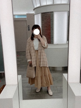 「アイテム（パンプス、ホワイト系）」を使った、아유さん（レディース・148cm）の夏コーディネート