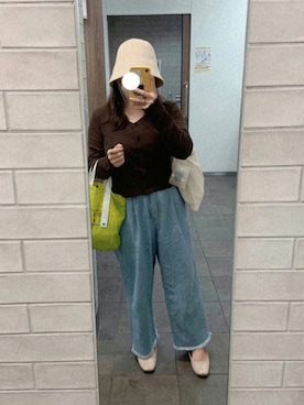 「韓国コーデ」｜「アイテム（バレエシューズ）」を使った、아유さん（レディース・148cm）の夏コーディネート