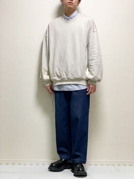 「shiki tokyo（シキトウキョウ）のアイテム（スウェット）」を使った、kazuさん（メンズ・173cm）の秋コーディネート