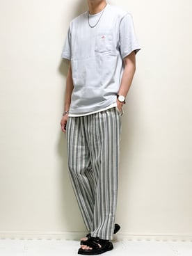 「417 EDIFICE（フォーワンセブンエディフィス）のアイテム（パンツ）」を使った、kazuさん（メンズ・173cm）の夏コーディネート