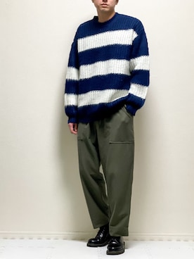 「ONCILY（オンシェリー）のアイテム（ニット/セーター）」を使った、kazuさん（メンズ・173cm）の秋コーディネート