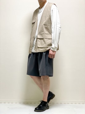 「WYM × ATTACHMENT（ウィム×アタッチメント）のアイテム（その他パンツ）」を使った、kazuさん（メンズ・173cm）の春コーディネート