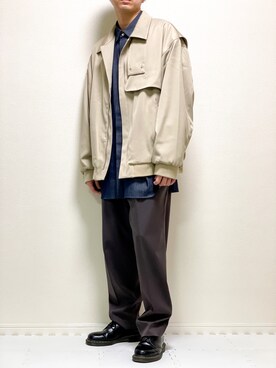 「shiki tokyo（シキトウキョウ）のアイテム（ジャケット/アウター）」を使った、kazuさん（メンズ・173cm）の春コーディネート