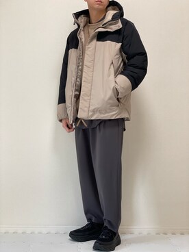 「RAGEBLUE（レイジブルー）のアイテム（マウンテンパーカー）」を使った、kazuさん（メンズ・173cm）の冬コーディネート