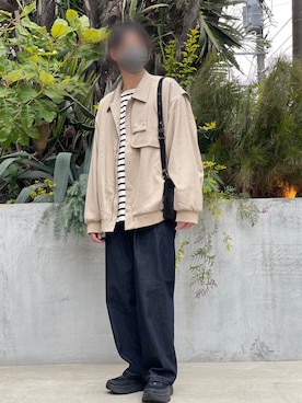「shiki tokyo（シキトウキョウ）のアイテム（ジャケット/アウター）」を使った、kazuさん（メンズ・173cm）の春コーディネート