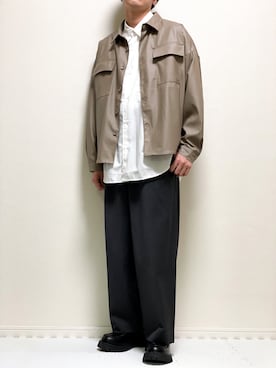 「MinoriTY（マイノリティ）のアイテム（セットアップ）」を使った、kazuさん（メンズ・173cm）の秋コーディネート