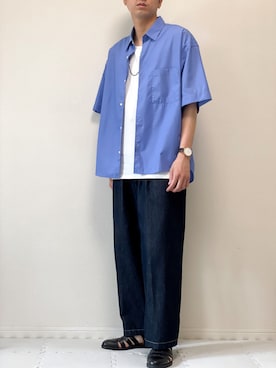 「FUDGEBOYのトラッドスタイル」｜「アイテム（セットアップ）」を使った、kazuさん（メンズ・173cm）の春コーディネート