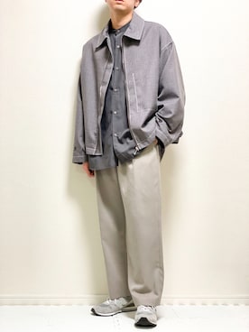 「shiki tokyo（シキトウキョウ）のアイテム（ブルゾン）」を使った、kazuさん（メンズ・173cm）の秋コーディネート
