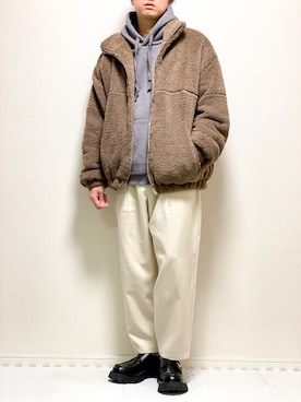 「MinoriTY（マイノリティ）のアイテム（ブルゾン）」を使った、kazuさん（メンズ・173cm）の冬コーディネート