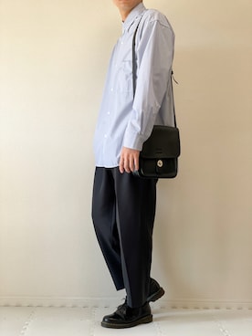 「テーパードパンツ」｜「アイテム（セットアップ）」を使った、kazuさん（メンズ・173cm）の春コーディネート