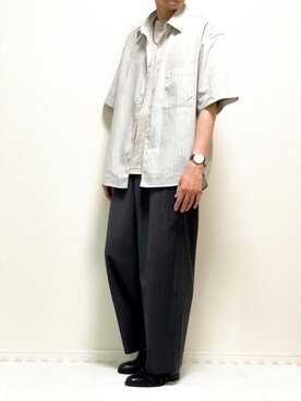 「Tシャツ/カットソー」｜「アイテム（その他）」を使った、kazuさん（メンズ・173cm）の夏コーディネート