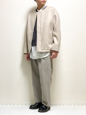 「stein（シュタイン）のアイテム（ベスト）」を使った、kazuさん（メンズ・173cm）の冬コーディネート