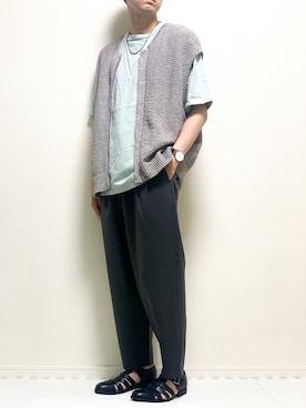 「ペールトーン」｜「アイテム（その他）」を使った、kazuさん（メンズ・173cm）の夏コーディネート