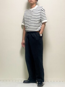 「真夏のアクティブスタイル」｜「アイテム（ローファー）」を使った、kazuさん（メンズ・173cm）の夏コーディネート