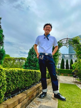 「ごきげんウィーク」｜「アイテム（財布/小物）」を使った、しげきさん（メンズ・179cm）の春コーディネート