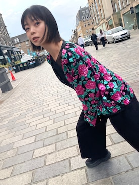 「note et silence （ノートエシロンス）のアイテム（パンツ）」を使った、ありささん（レディース・159cm）の秋コーディネート