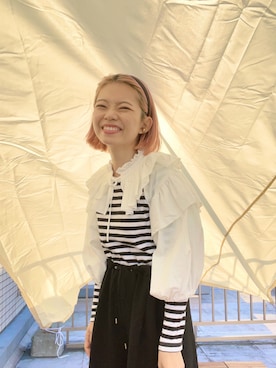 「note et silence （ノートエシロンス）のアイテム（パンツ）」を使った、ありささん（レディース・158cm）の秋コーディネート
