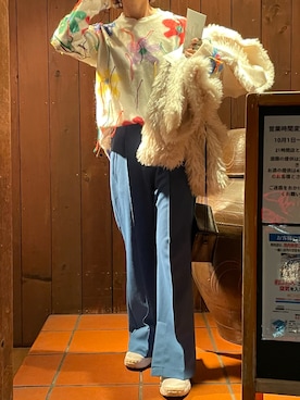 「カラフルニット」｜ありささん（レディース・158cm）の秋コーディネート