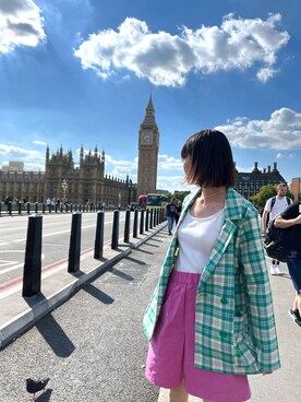 「MONKI（モンキ）のアイテム（ジャケット/アウター）」を使った、ありささん（レディース・159cm）の秋コーディネート